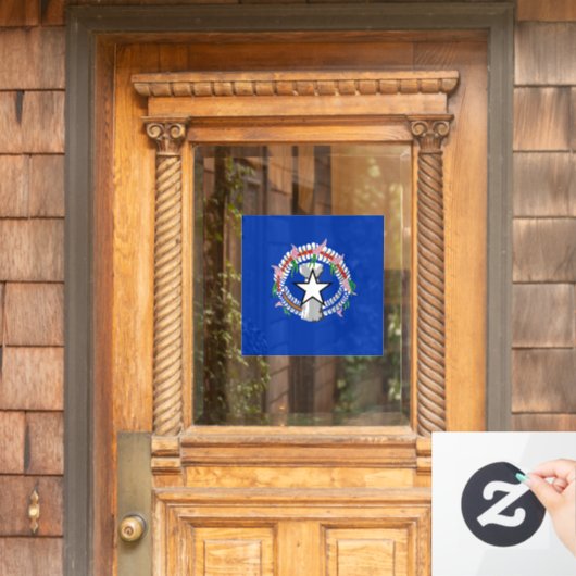 北マリアナ諸島国旗 ウィンドウサイン (ホームデコレーション)