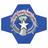 北マリアナ諸島国旗 サッカーボール (フラット)