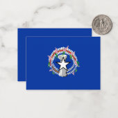 北マリアナ諸島国旗 ノートカード (正面/裏面インサイチュ)