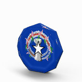 北マリアナ諸島国旗 フォトブロック (右)