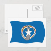 北マリアナ諸島国旗 ポストカード (正面/裏面)