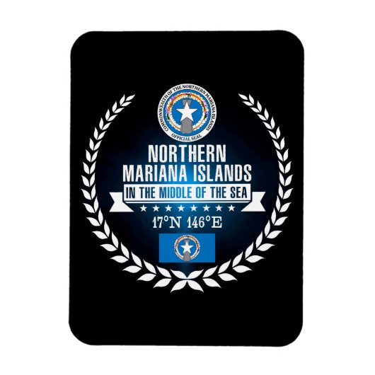 北マリアナ諸島 マグネット (縦)