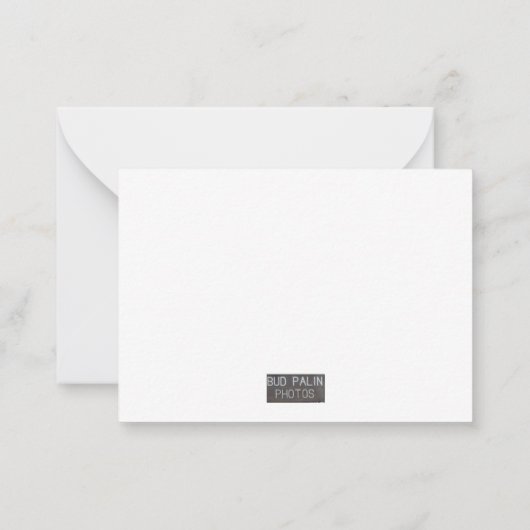 北ミシガンの秋 – ノートカード (裏面)