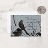 北モッキングバード引用文クリアウォーターフロリダ ノートカード (正面/裏面インサイチュ)