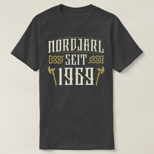 北ヤル1969年生まれ1969年誕生年 Tシャツ (デザイン正面)