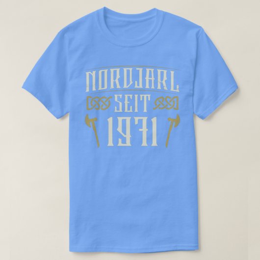 北ヤル1971年生まれ1971年誕生年 Tシャツ (デザイン正面)