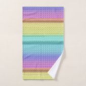 北ユニークアステカボホボヘミアントライバルレインボー バスタオルセット (ハンドタオル)