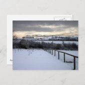 北ヨークシャーの冬 ポストカード (正面/裏面)