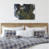 北ヨーロッパの衛星観測 キャンバスプリント (インサイチュ (寝室))