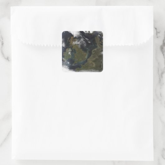 北ヨーロッパの衛星観測 スクエアシール (バッグ)