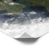 北ヨーロッパの衛星観測 ポスター (角)