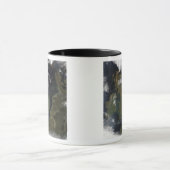 北ヨーロッパの衛星観測 マグカップ (中央)