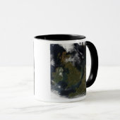 北ヨーロッパの衛星観測 マグカップ (正面右)