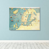 北ヨーロッパ キャンバスプリント (インサイチュ (ウッドフロア))