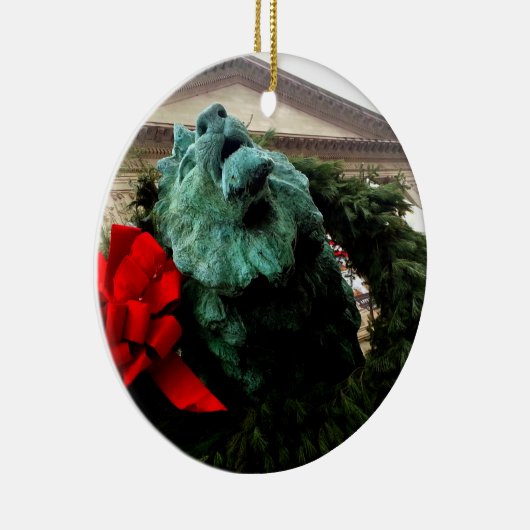 北ライオンのシカゴ美術研究所 セラミックオーナメント (右)