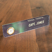 北ライトオーロラのBorealisの空を個人化して下さい デスクネームプレート (側面)