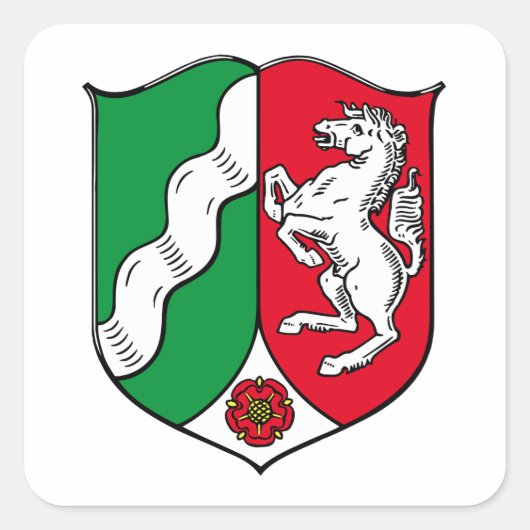 北ライン・ウェストファリア（ドイツ）コート・オブ・アームズ スクエアシール (正面)