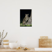 北ラクーン、プロキヨンローター、木で大人 ポスター (キッチン)