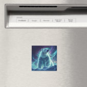 北ラ威厳のあるイト付きホッキョクグマデザイン マグネット (インサイチュ (食洗機))