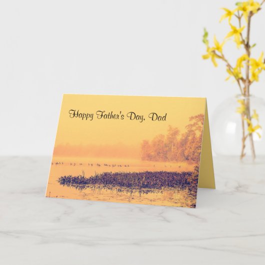 北レイクファーザーズデイカードにワイルドゲーゼ カード (黄色い花)