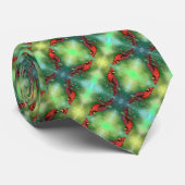 北レッド(鳥)ショウジョウコウカンチョウバードネックタイ ネクタイ (ロール)