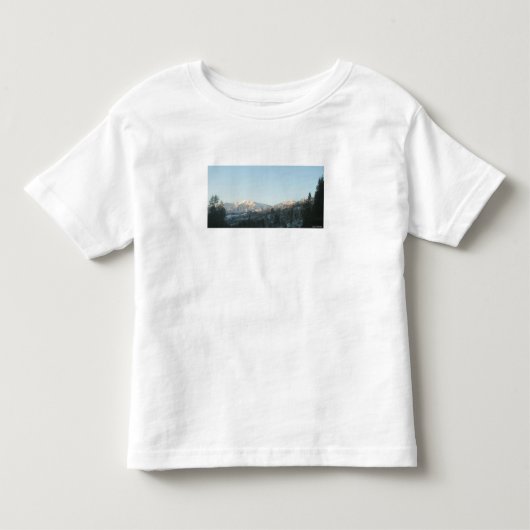 北ロッキー山脈の森林 トドラーTシャツ (正面)