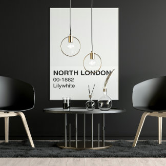 北ロンドンライホワイト – 全幅 ポスター
