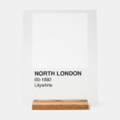 北ロンドンライホワイト – 背澄ん景 アクリルサイン (正面)