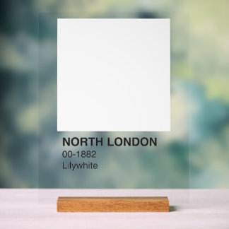 北ロンドンライホワイト – 背澄ん景 アクリルサイン