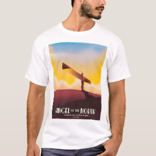 北ヴィンテージ旅行ポスターの天使。 Tシャツ