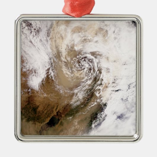 北中国の塵嵐 メタルオーナメント (正面)