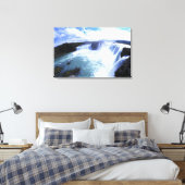 北中央アイスランドの有名なジョダフス秋 キャンバスプリント (インサイチュ (寝室))