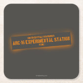 北中部のPositronics スクエアペーパーコースター (正面)