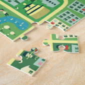 北京のパズルの漫画の地図 ジグソーパズル (側面)