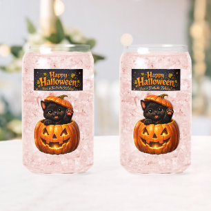 北京の子猫のかわいいハロウィンはいかがですか ガラス缶
