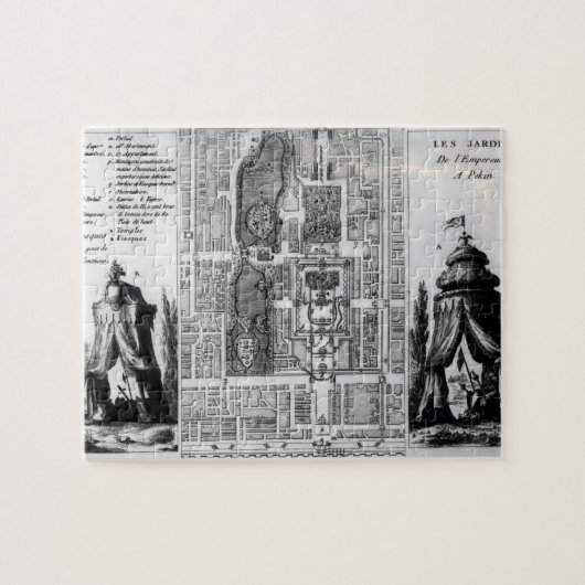 北京の皇帝の庭の計画、から ジグソーパズル (横)