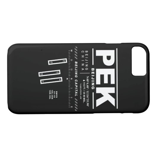 北京キャピタル国際的エアポートPEK iPhoneケース Case-Mate iPhoneケース (裏面(横))
