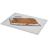 北京ダック漫画イラストレーション カッティングボード (角)