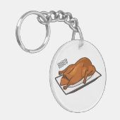 北京ダック漫画イラストレーション キーホルダー (正面左)