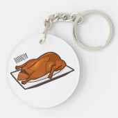 北京ダック漫画イラストレーション キーホルダー (裏面)