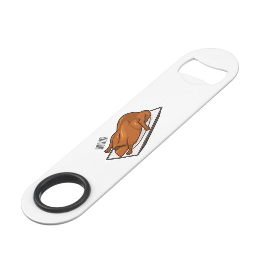 北京ダック漫画イラストレーション スピード栓抜き (裏面アングル)