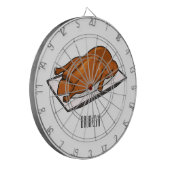 北京ダック漫画イラストレーション ダーツボード (正面左)