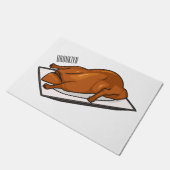 北京ダック漫画イラストレーション ドアマット (アングル)