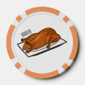 北京ダック漫画イラストレーション ポーカーチップ (裏面)