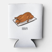 北京ダック漫画イラストレーション 缶クーラー (正面)