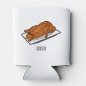 北京ダック漫画イラストレーション 缶クーラー (裏面)