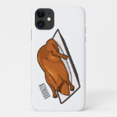 北京ダック漫画イラストレーション Case-Mate iPhoneケース (裏面)