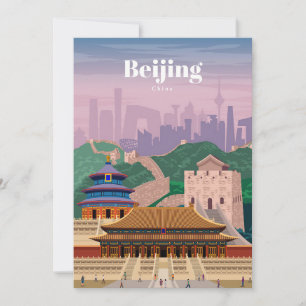 北京中国への旅行アート シーズンカード