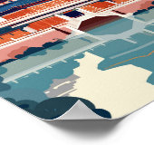 北京中国トラベルアートヴィンテージ ポスター (角)