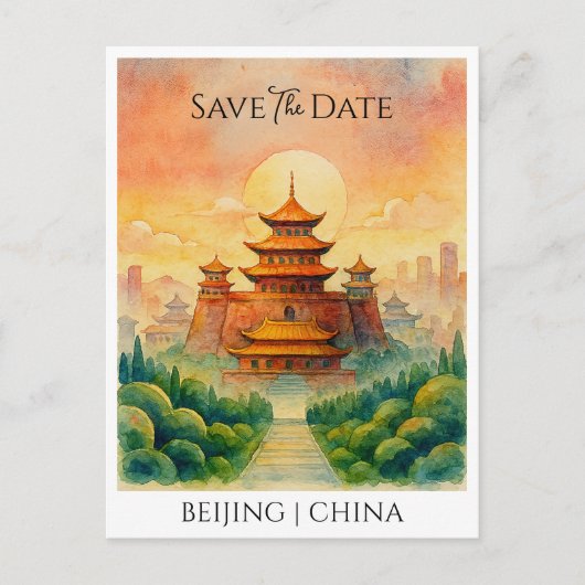 北京中国リトロセーブザデート発表 ポストカード (正面)